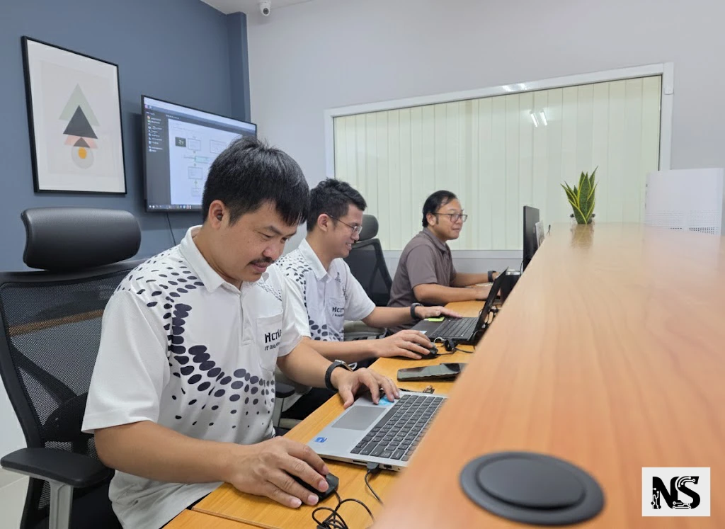 NetSol helpdesk team at work providing remote IT support to businesses across Thailand